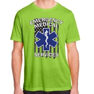 Emergency Medical Services Flag Adult ChromaSoft Performance T-Shirt