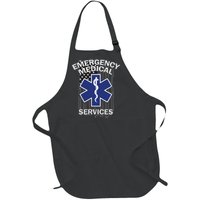 Emergency Medical Services Flag Full-Length Apron With Pockets