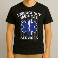 Emergency Medical Services Flag T-Shirt