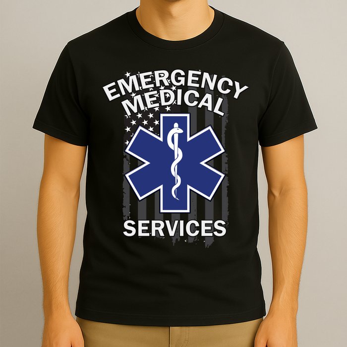 Emergency Medical Services Flag T-Shirt
