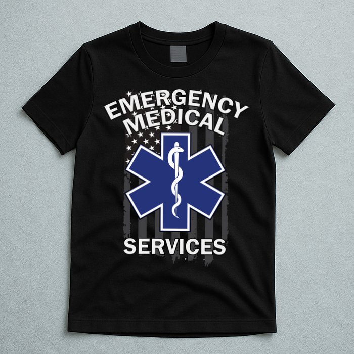 Emergency Medical Services Flag T-Shirt