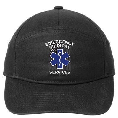 Emergency Medical Services Flag 7-Panel Snapback Hat