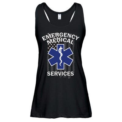 Emergency Medical Services Flag Ladies Essential Flowy Tank