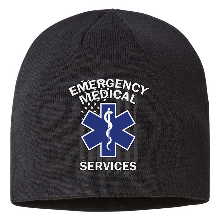 Emergency Medical Services Flag Sustainable Beanie