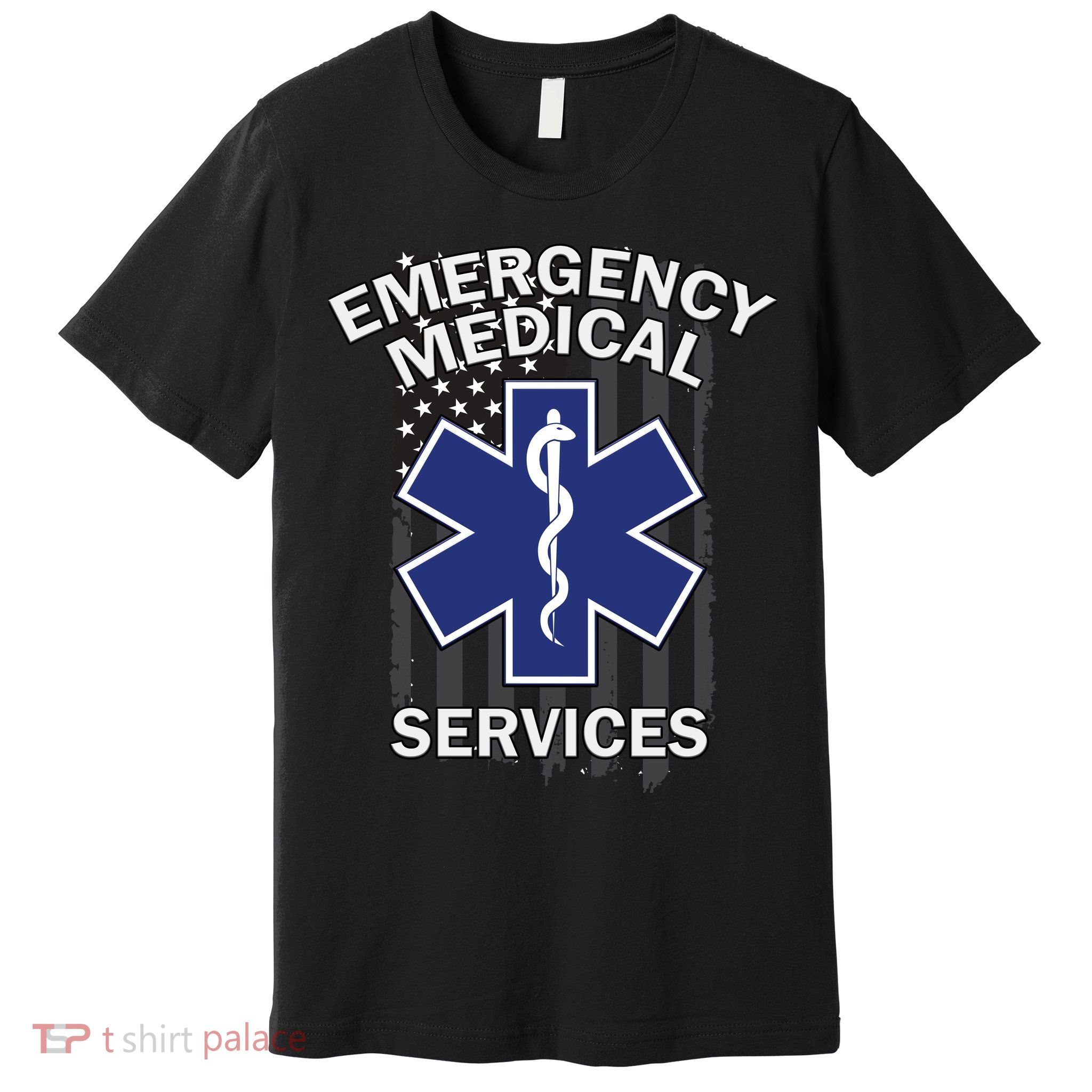 Emergency Medical Services Flag Premium T-Shirt