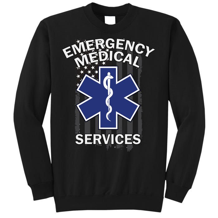 Emergency Medical Services Flag Tall Sweatshirt