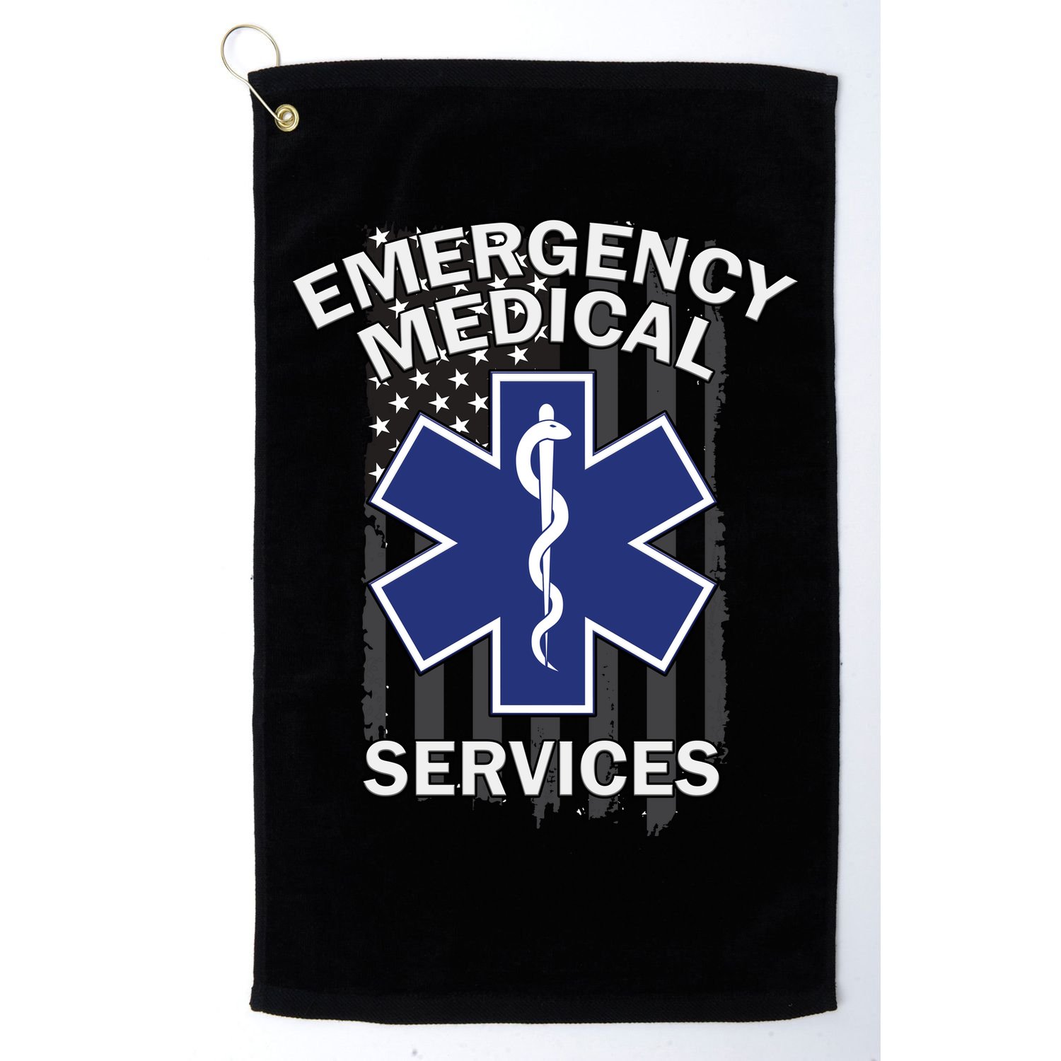 Emergency Medical Services Flag Golf Towel