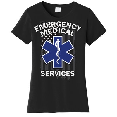 Emergency Medical Services Flag Women's T-Shirt