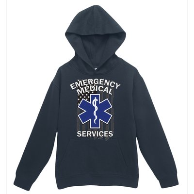 Emergency Medical Services Flag Urban Pullover Hoodie