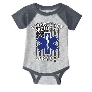 Emergency Medical Services Flag Infant Baby Jersey Bodysuit