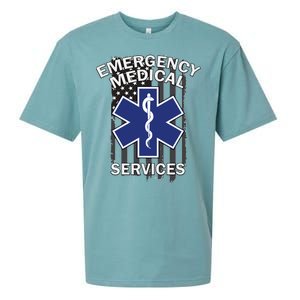 Emergency Medical Services Flag Sueded Cloud Jersey T-Shirt