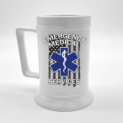 Emergency Medical Services Flag Beer Stein