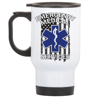 Emergency Medical Services Flag Stainless Steel Travel Mug