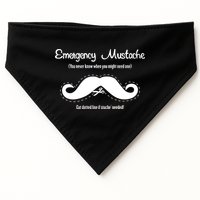 Emergency Mustache USA-Made Doggie Bandana
