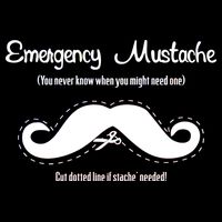 Emergency Mustache USA-Made Doggie Bandana