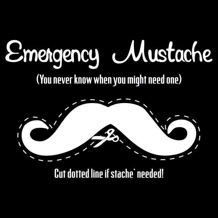 Emergency Mustache USA-Made Doggie Bandana