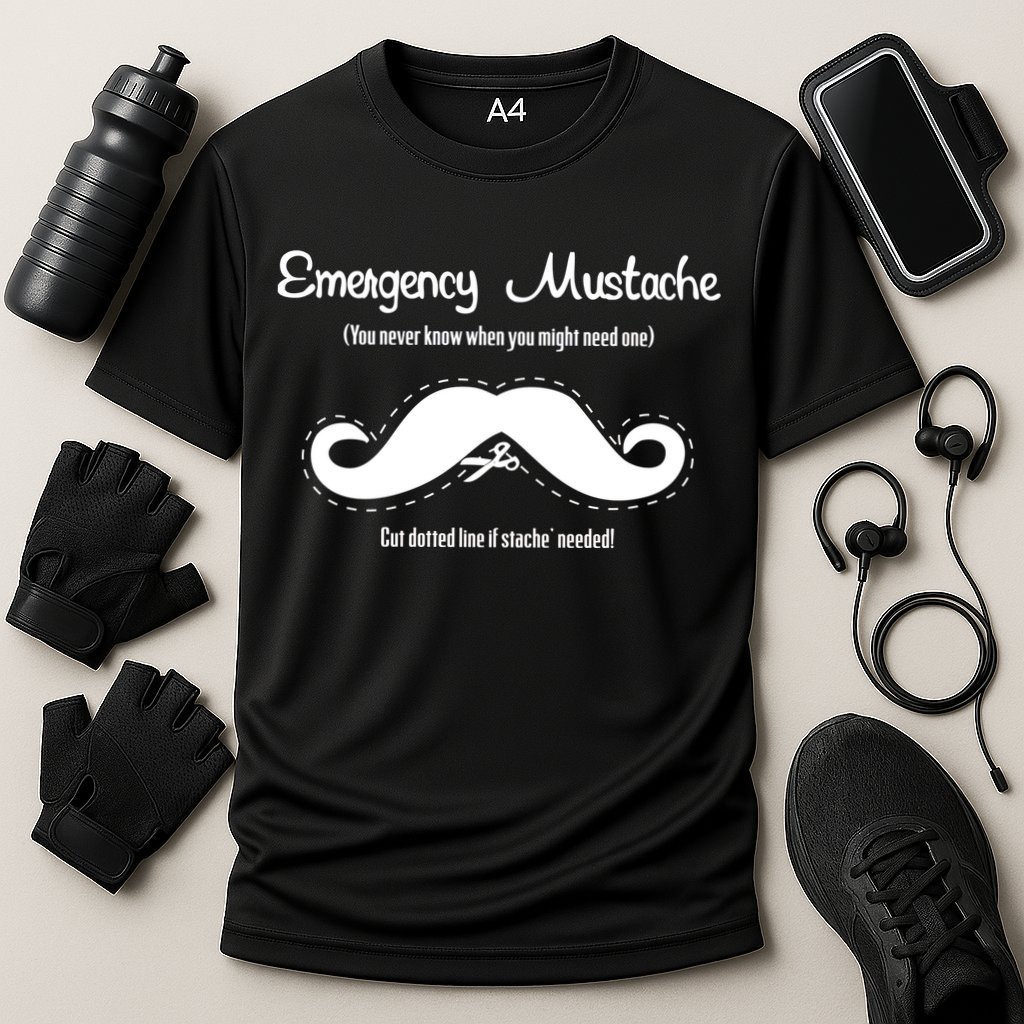 Emergency Mustache Performance Shirt