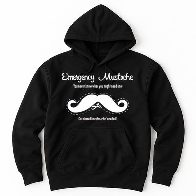 Emergency Mustache Hoodie