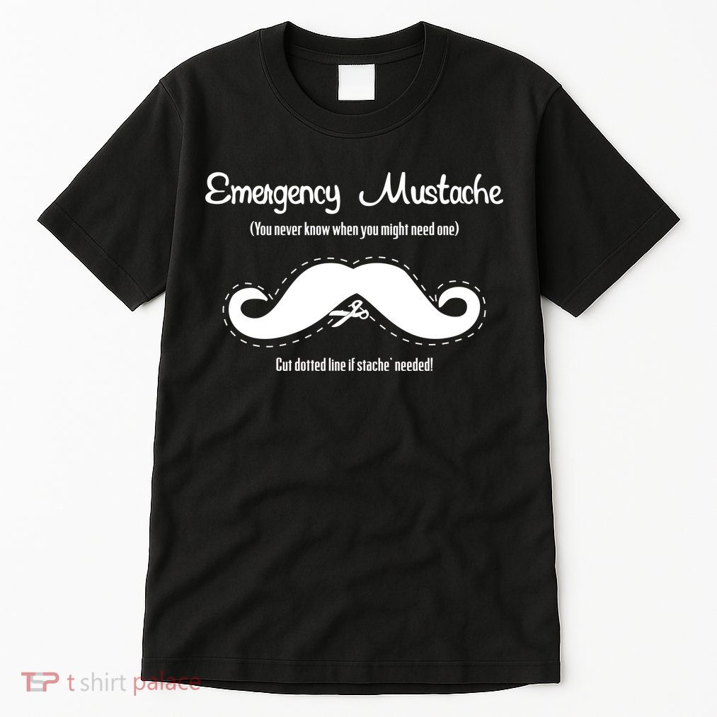 Emergency Mustache Tall T-Shirt