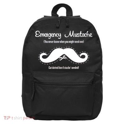 Emergency Mustache 16 in Basic Backpack