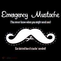 Emergency Mustache Magnet