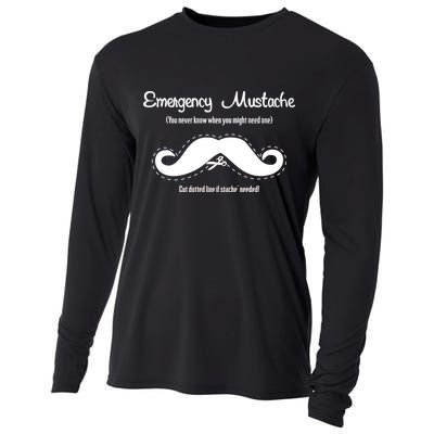 Emergency Mustache Cooling Performance Long Sleeve Crew