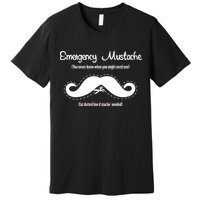 Emergency Mustache Premium T-Shirt
