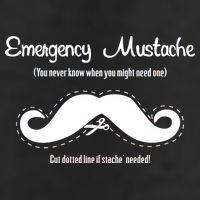 Emergency Mustache Golf Towel