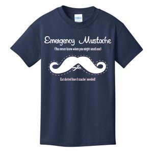 Emergency Mustache Kids T-Shirt