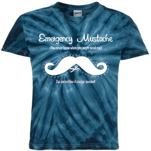 Emergency Mustache Kids Tie-Dye T-Shirt