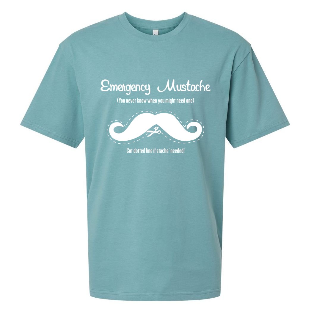 Emergency Mustache Sueded Cloud Jersey T-Shirt