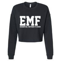 EMF Essential Mother F*cker Cropped Pullover Crew