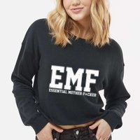 EMF Essential Mother F*cker Cropped Pullover Crew