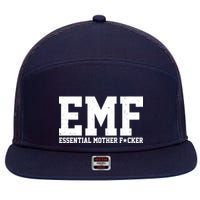 EMF Essential Mother F*cker 7 Panel Mesh Trucker Snapback Hat