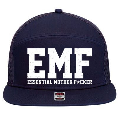 EMF Essential Mother F*cker 7 Panel Mesh Trucker Snapback Hat