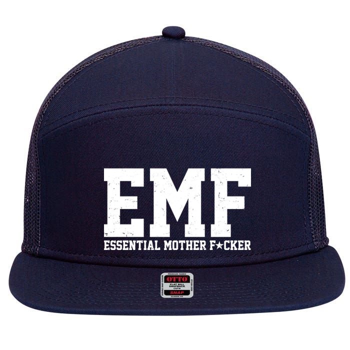 EMF Essential Mother F*cker 7 Panel Mesh Trucker Snapback Hat