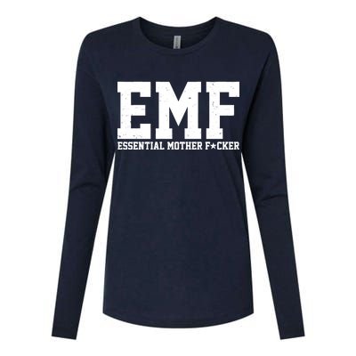 EMF Essential Mother F*cker Womens Cotton Relaxed Long Sleeve T-Shirt