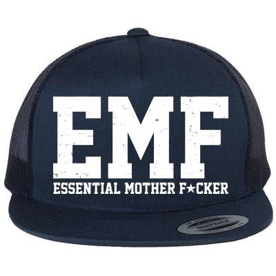 EMF Essential Mother F*cker Flat Bill Trucker Hat