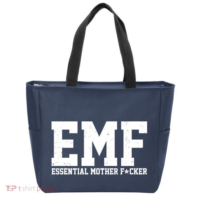 EMF Essential Mother F*cker Zip Tote Bag
