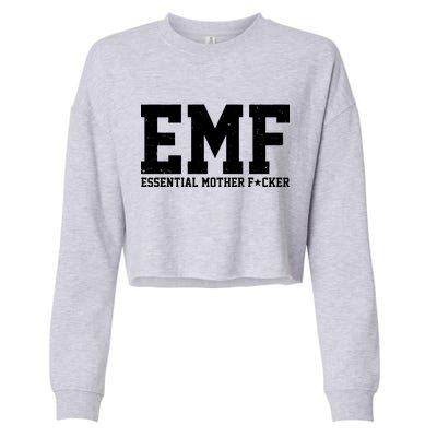 EMF Essential Mother F*cker Cropped Pullover Crew