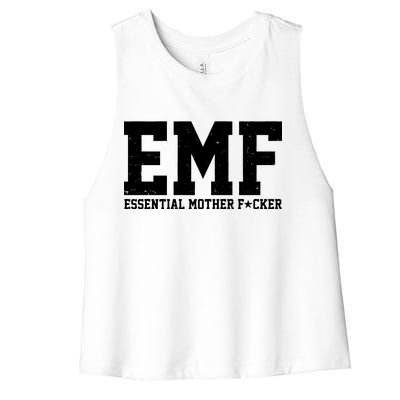 EMF Essential Mother F*cker Women's Racerback Cropped Tank