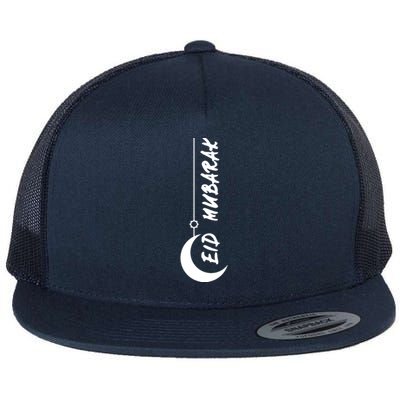 Eid Mubarak For Islamic Flat Bill Trucker Hat