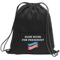 Elon Musk For President USA Sweatshirt Cinch Pack Bag