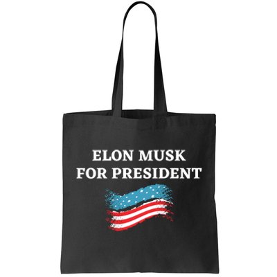 Elon Musk For President USA Tote Bag