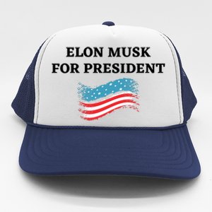 Elon Musk For President USA Trucker Hat