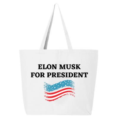 Elon Musk For President USA 25L Jumbo Tote