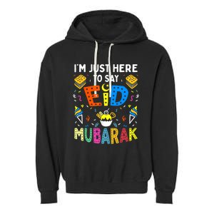 Eid Mubarak for Muslim Ramadan Eid al Fitr Adha Garment-Dyed Fleece Hoodie