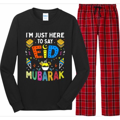 Eid Mubarak for Muslim Ramadan Eid al Fitr Adha Long Sleeve Pajama Set