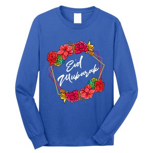 Eid Mubarak Floral Islamic For Muslim Gift Long Sleeve Shirt