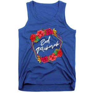 Eid Mubarak Floral Islamic For Muslim Gift Tank Top